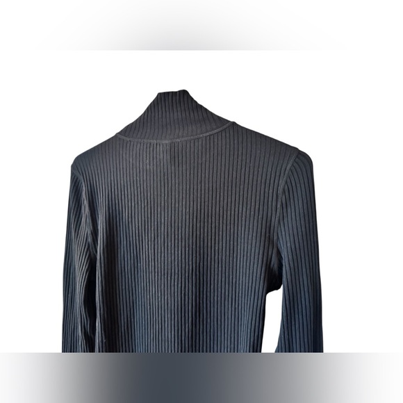 Vuori Bleeker Ribbed Brown Caramel Long Sleeve Mock Neck Bodysuit Size M - Picture 8 of 16